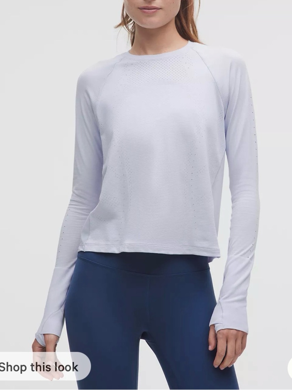 Lululemon Swiftly Mesh Back Long Sleeve Shirt size 8-10